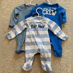 Newborn little brother/boy onesies